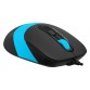 Mouse A4Tech Fstyler FM10, USB, 1600 DPI, 4 Butoane, Negru/Blue